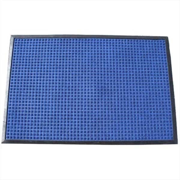 630S0046BL 4 ft. W x 6 ft. L Stop-N-Dry Mat in Blue