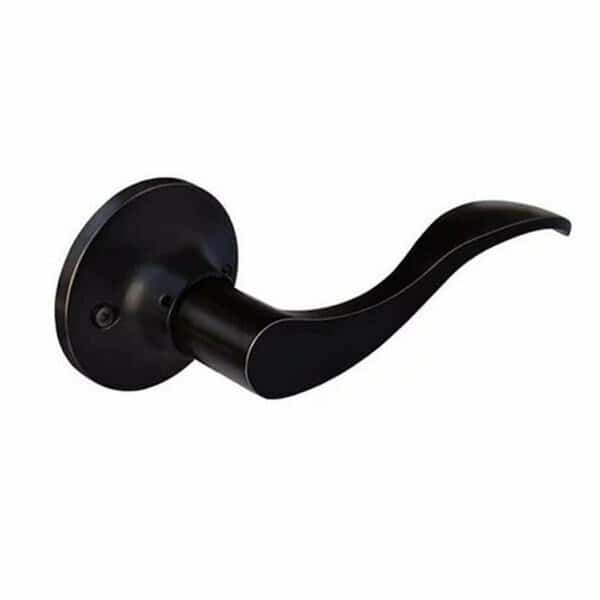 Prelude Dummy Right Lever Door Lock with Knob Handle Lockset- Oil Rubbed Bronze