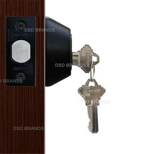 Constructor Deadbolt Door Lock Set with Single Cylinder; Oil Rubbed Bronze