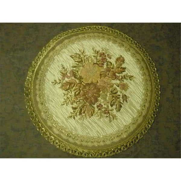 14 in. Begium Doily Anika, Red