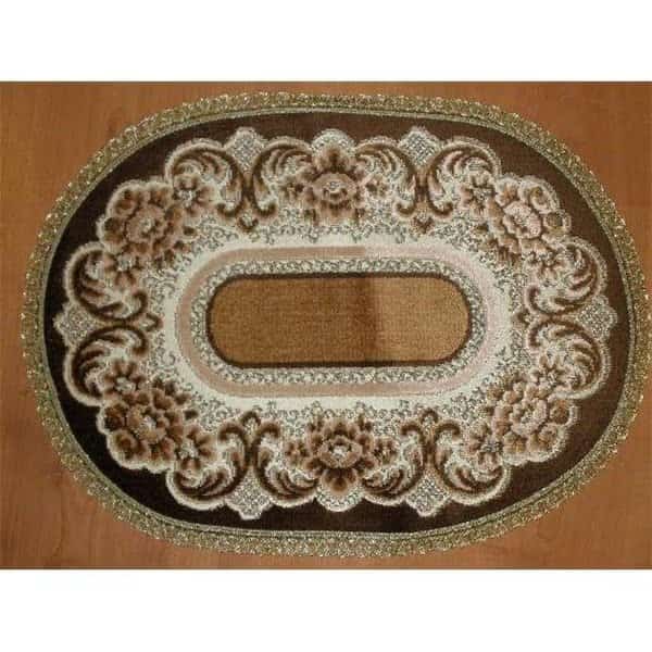 Tapestry Trading V1422BR 14 x 20 in. Begium Doily Verona; Brown