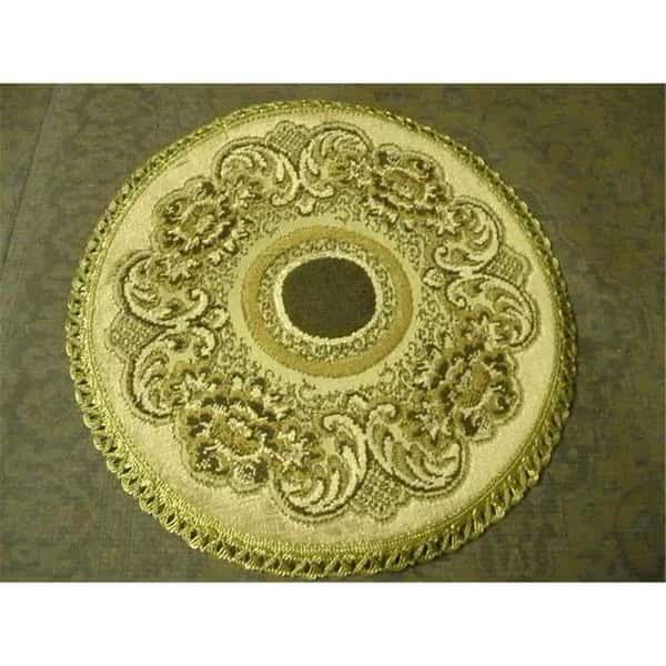 28 in. Begium Table Top Verona Doily, Blue