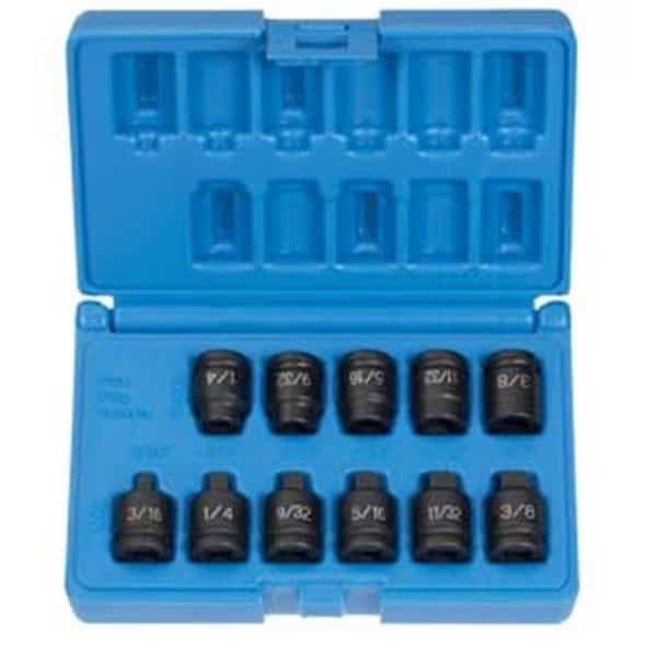 3/8" Drive 11 Pieces Pipe Plug Socket Set