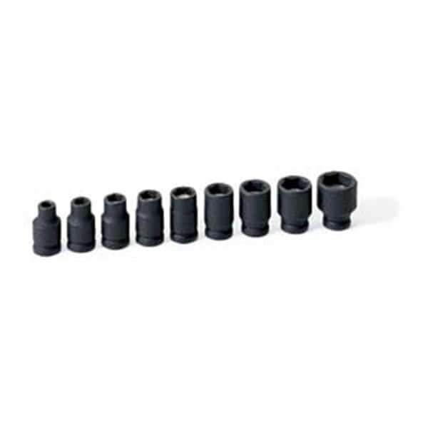Eagle 1/4 in. Drive 9 Pieces Magnetic Impact Socket Set