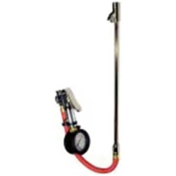 Plews- Edelmann  Tire Inflator Gage With 12 In. Whip Hose