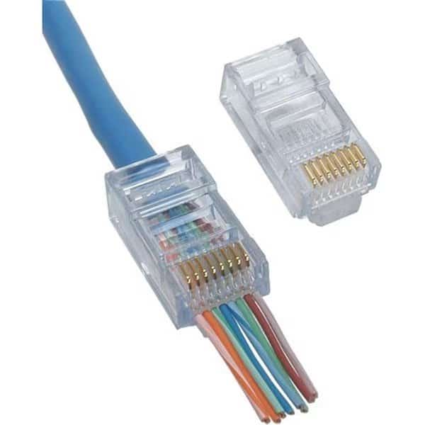 Platinum EZ-RJ45 Cat5-5e Connectors - Clear