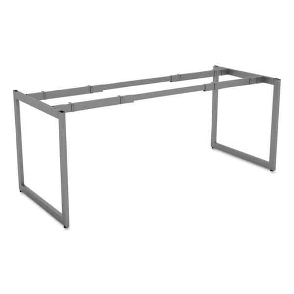 30 In. Open Office Desk Series Adjustable O-Leg Desk Base - Silver