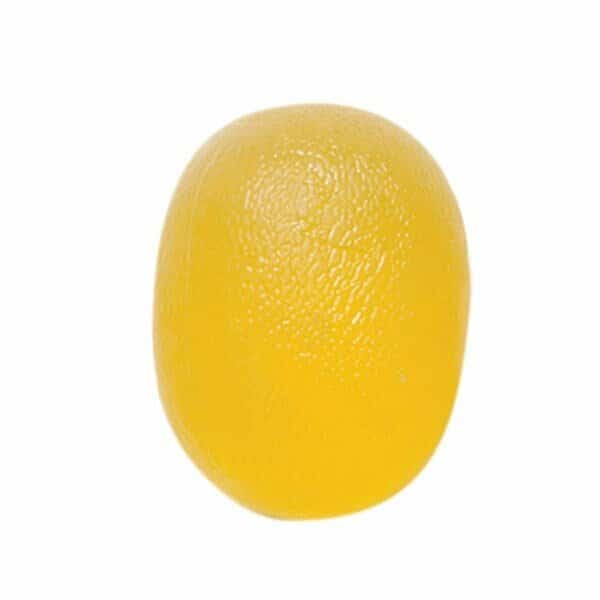 CanDo Gel Squeeze Ball Large Cylindrical- Yellow - X-Light