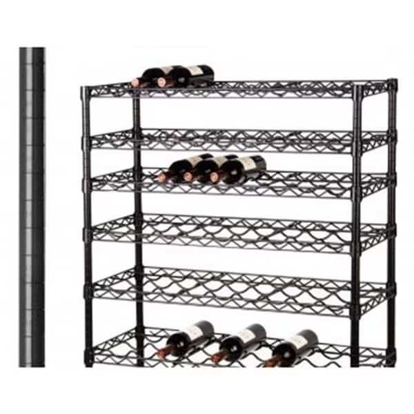 Focus Foodservice FG063BK 63 in. black epoxy post