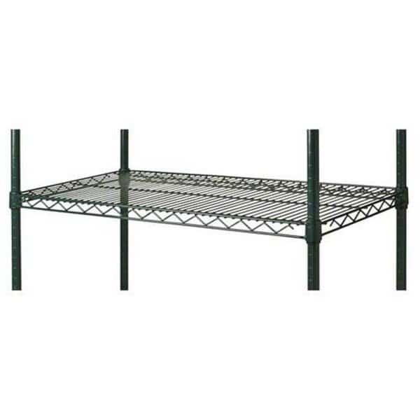 Focus Foodservice FF3648GN 36 in. x 48 in. green epoxy coated wire shelf