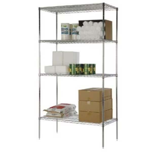 FocusFoodService 656973006312 24 in. W x 60 in. L Wire Shelf - Chrome