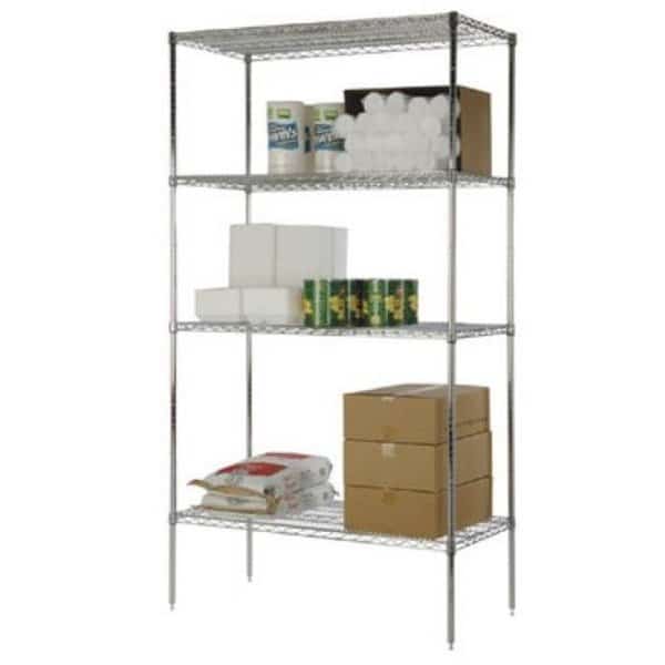 FocusFoodService FF2436C 24 in. W x 36 in. L Wire Shelf - Chrome