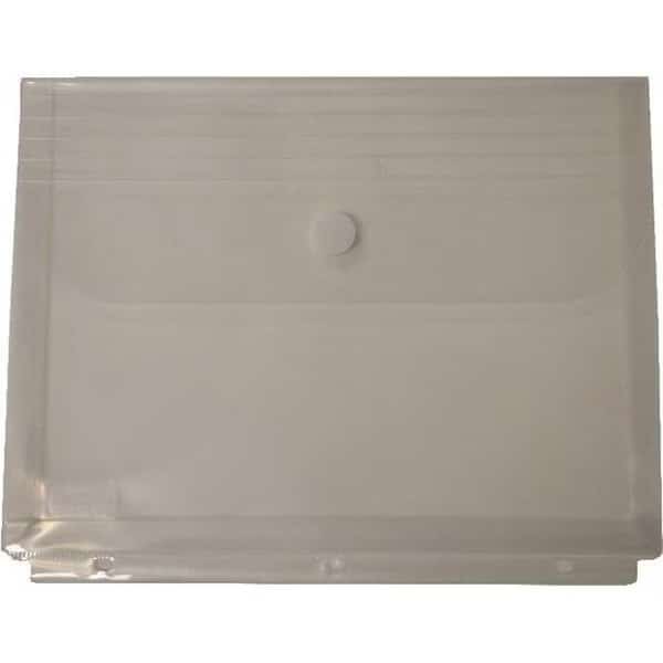 Filexec Poly Envelope; 3-Hole Punched To Fit In 3-Ring Binder; Clear; Pack 12