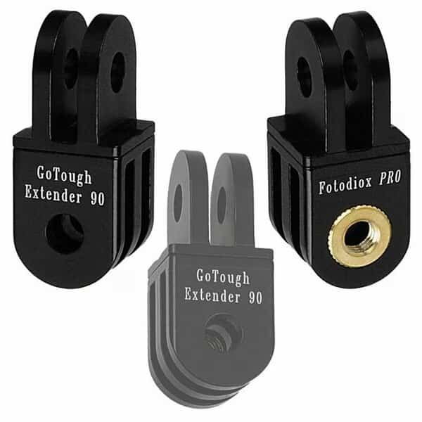 Pro GoTough Extender - Aluminum 90 Extension Arm Pivot Arm with 90 Degree Turn, Gold
