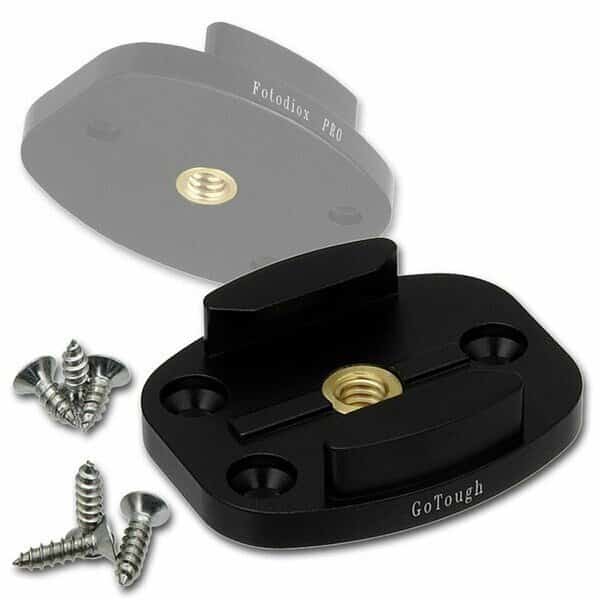 Pro GoTough QR Mount with Screw Holes - Aluminum, Blue, Fotodiox, Mfr#: GoTough-QRHoles-Blue