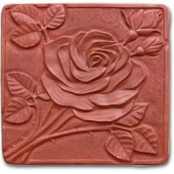 Garden Molds X-ROSE8037 Rose Stepping Stone Mold- Pack of 2
