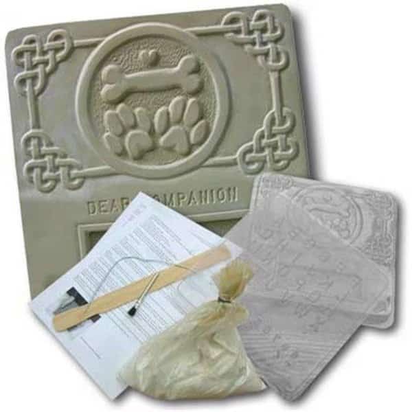 Garden Molds XPL-DOG1212 Dog Memorial Plaque Kit- Pack of 2