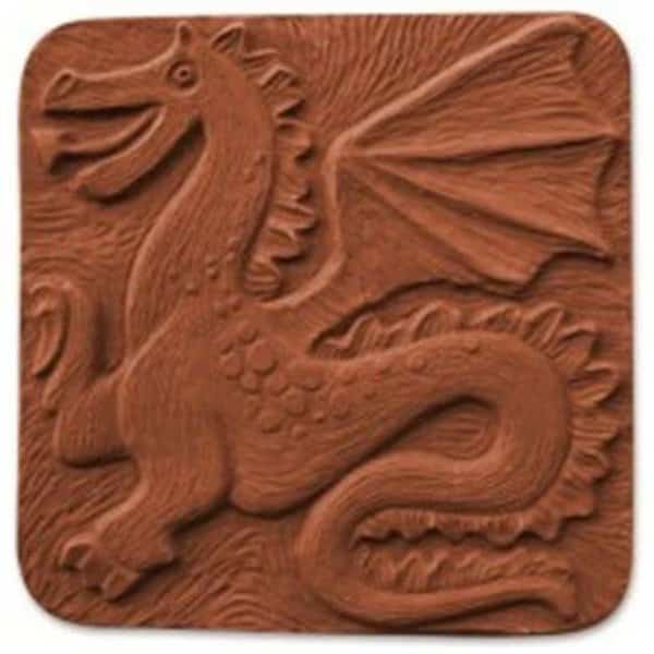 Garden Molds X-DRAG5067 Dragon Stepping Stone Mold - Pack of 2