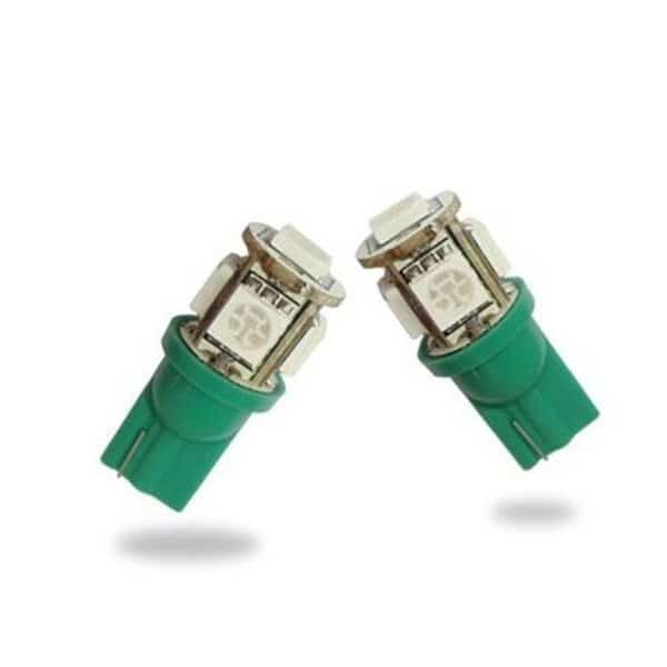 GP-Thunder 194-SMD-5G 194 168 2825 T10 M158 504 LED Lights Green Bulbs Wide View Angle
