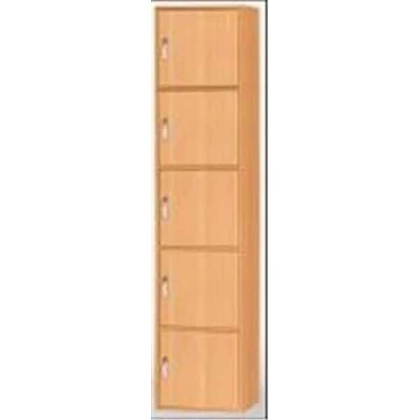 Hodedah Hid5 Beech 5 Door Cabinet