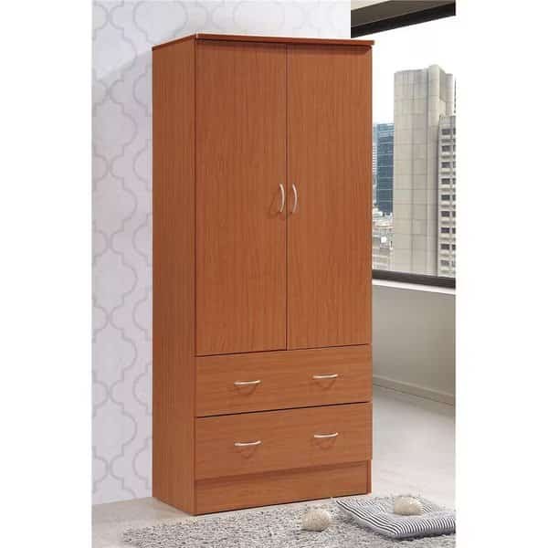 Hodedah Hi29 Cherry 2 Door Wardrobe