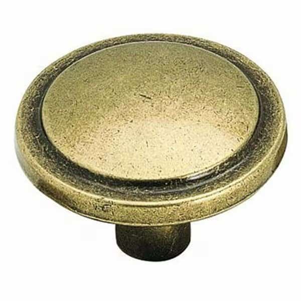 BP3443-BB 1.19 in. Round Knob - Burnished Brass
