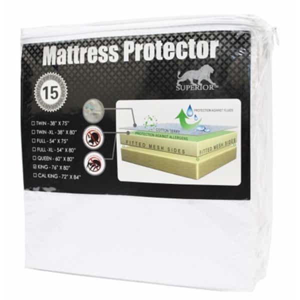 Superior MATT PRO TW Superior Hypoallergenic 100% Waterproof Twin Premium Mattress Protector - 15 Year Warranty