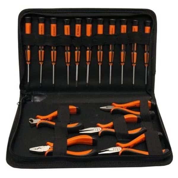 Homak HT06801700 17 Piece Precision Pliers and Screwdriver Set