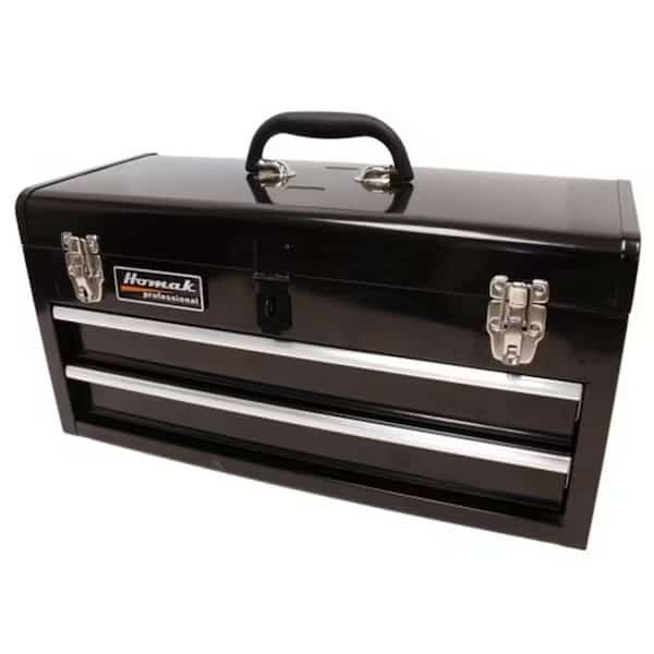 20 Inch Black 2 Drawer Toolbox