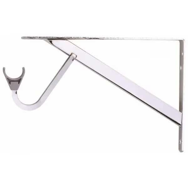 RP0495-CH Fast Mount Closet-Max Shelf And Rod Bracket; Heavy-Duty - Chrome