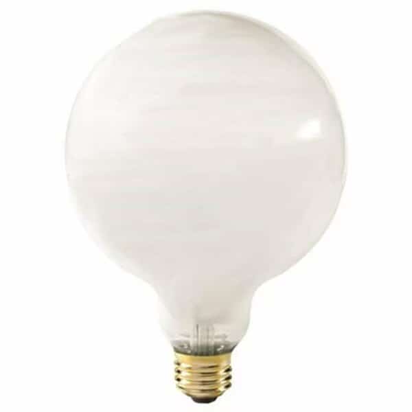 Satco Incandescent Decorative Lamp G40- 60 Watt - Gloss White