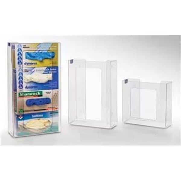 RackEm Racks 5105 3-Box Vertical Stacking Glove Dispensers - Clear Plastic