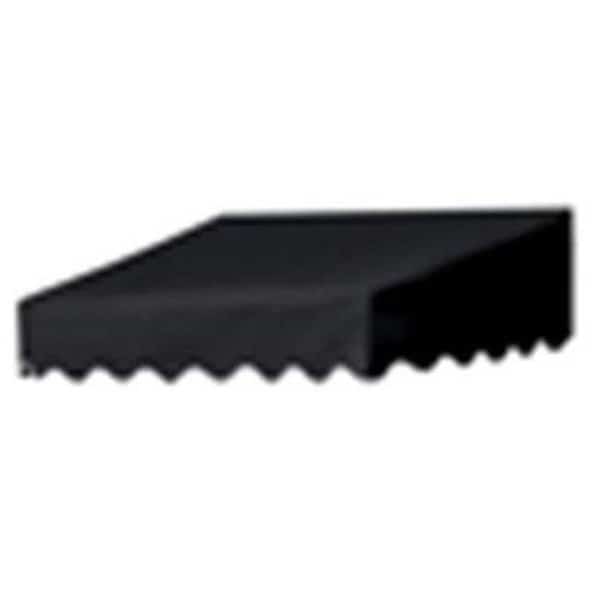 IDM Worldwide 3020909 Traditional Door Canopy Ebony 4 ft.