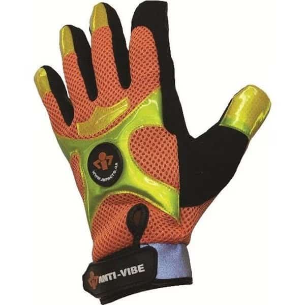 IMPACTO BGHIVIS40 Anti-Vibration High Visibility Mechanics Air Glove - Large