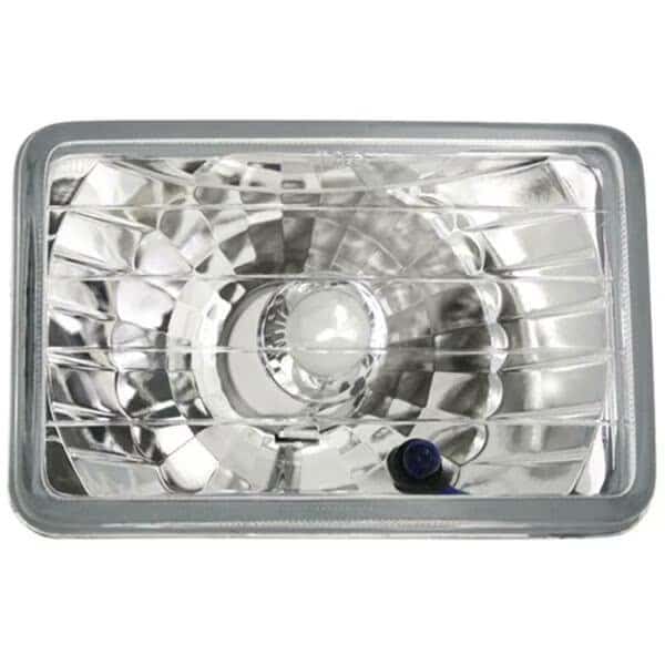 Conversion Headlight 4 X 6 In. Rectangular Diamond-Cut