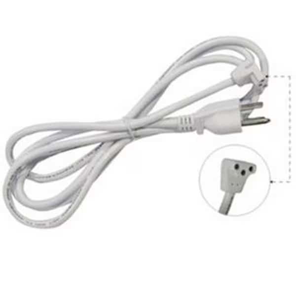 Right Angle Power Cord & 3-Prong Plug, From Front