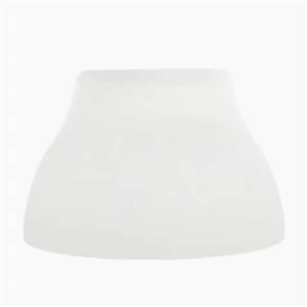 Step Cone & Metal Glass Shade For Fixtures QAS121 & QAS122; White