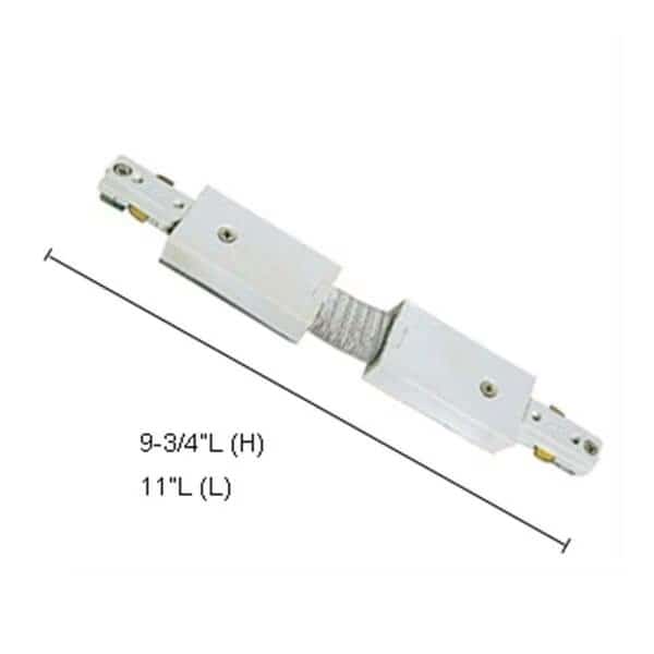 H-System Flexible Connector with Powerfeed- White
