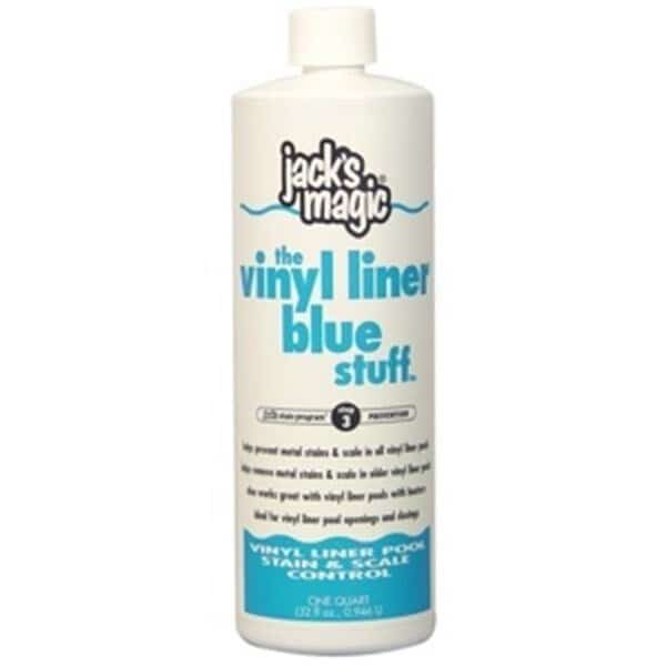 Jacks Magic JMBLUEVINYL032 Vinyl Liner Blue Stuff - Stain & Scale Control; 32 oz