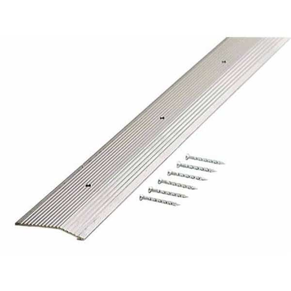 2in. X 36in. Pewter Fluted Extra Wide Carpet Trim  43858
