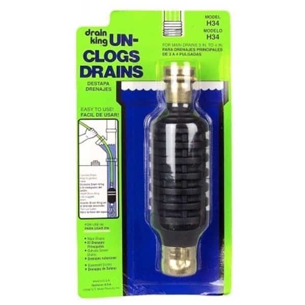 G T Water Products Drain King Unclog Hose Attachment H34