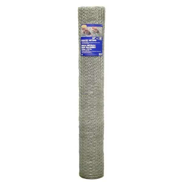 60in. x 150ft. 1in. Mesh Galvanized Poultry Netting