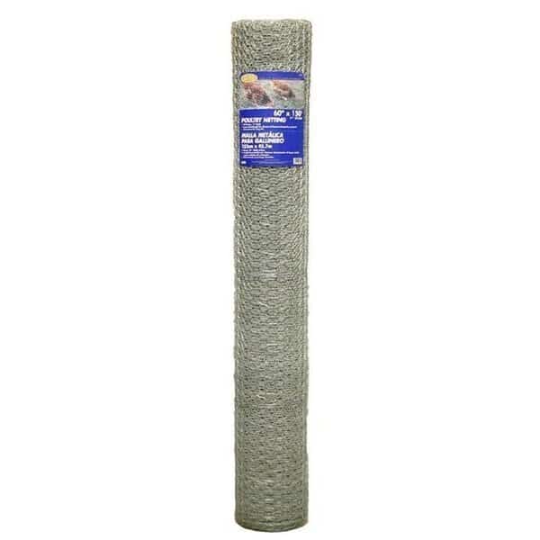 Mat 60in. x 150ft. 1in. Mesh Galvanized Poultry Netting  308434B