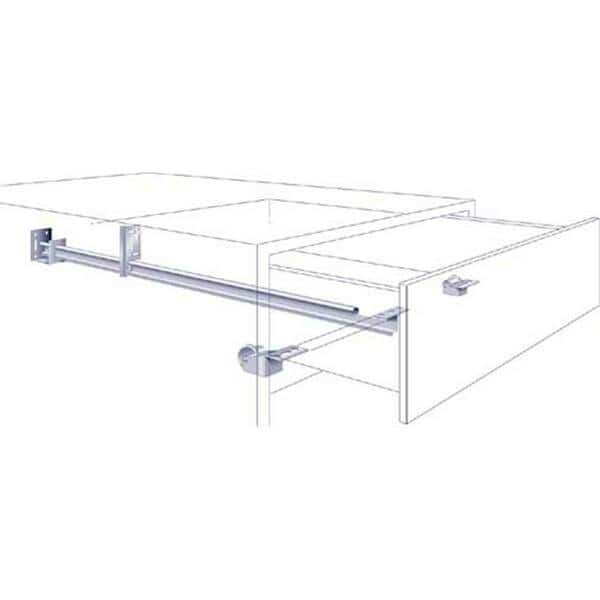 1175P ZC 22.63 in. Zinc Single Track Drawer Slide Kit