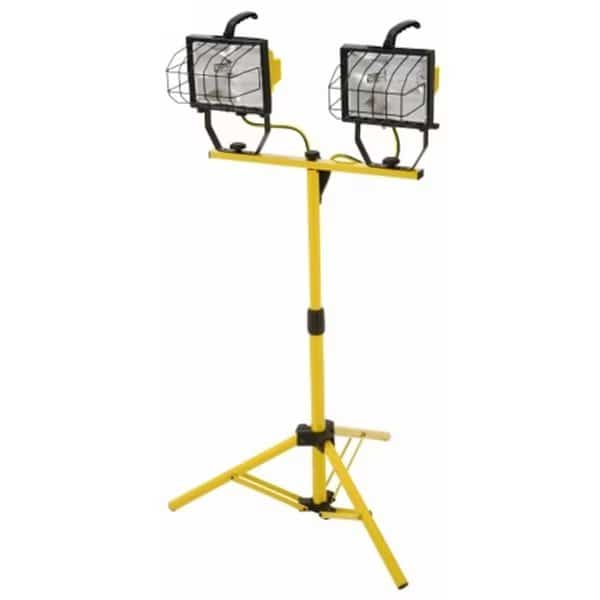 Two 500 Watt Portable Halogen Work Light