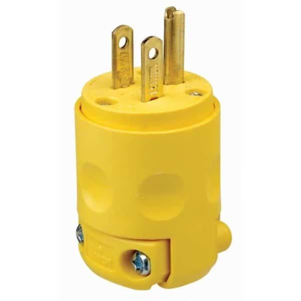 Grounded PVC Commercial Grade Straight Blade Plug