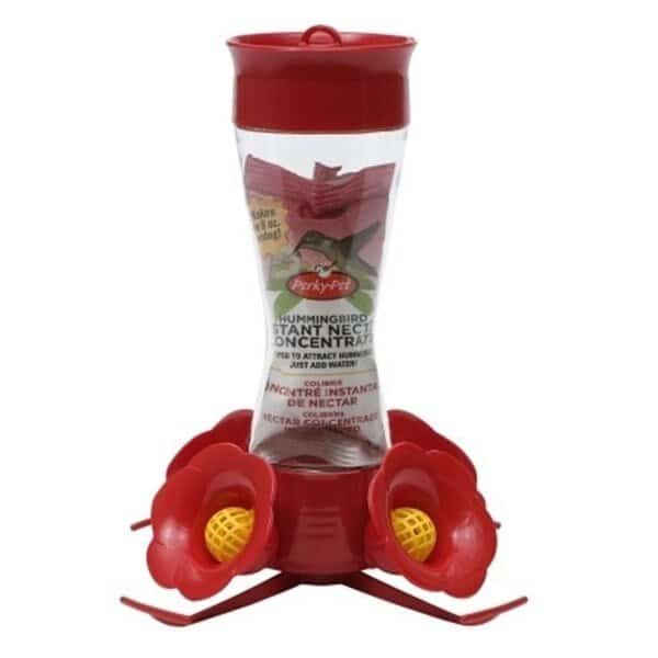 Woodstream 203CPBN 8 Oz Clear Glass Hummingbird Feeder