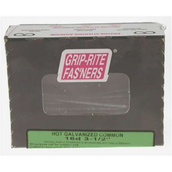 Common Nail, 3-1/2 in L, 16D, Hot Dipped Galvanized Finish, Primus Source, Mfr#: 16HGC1