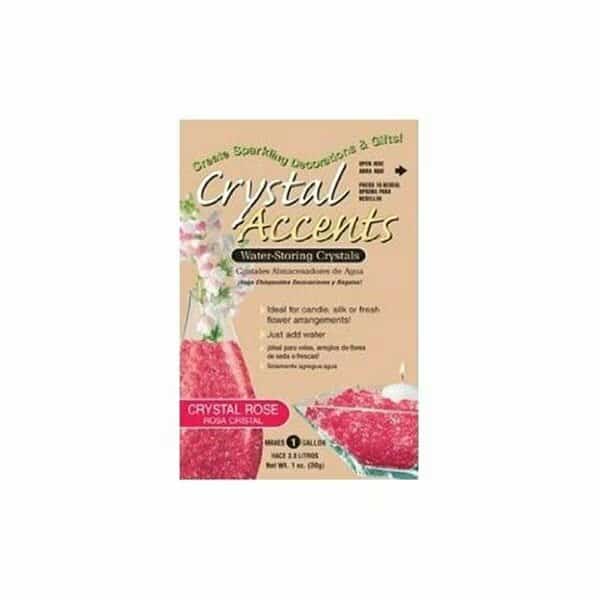 Crystal Accents 1 oz Bag Crystal Rose, 25PK