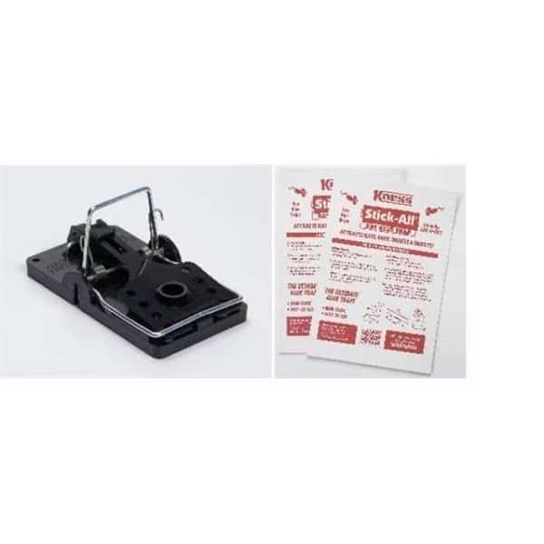 Kness Big Snap-E Rat Trap 2 pack Kness Stick-All Rat Glue Traps 4 pack